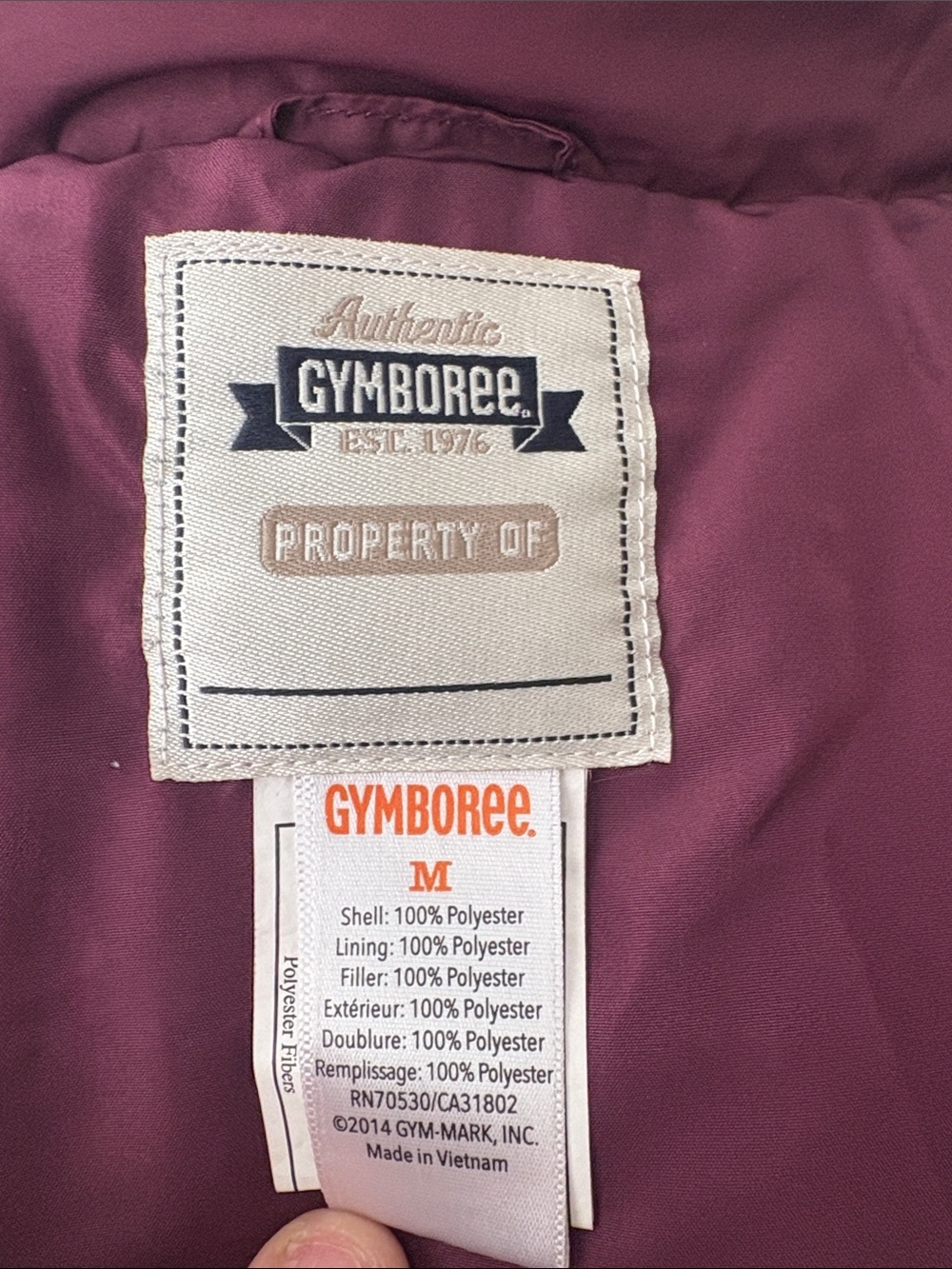 Gymboree Kids Quilted Puffer Vest - Deep Plum size Medium - Picture 11 of 15